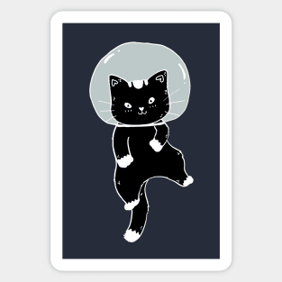 Black Space Cat Sticker